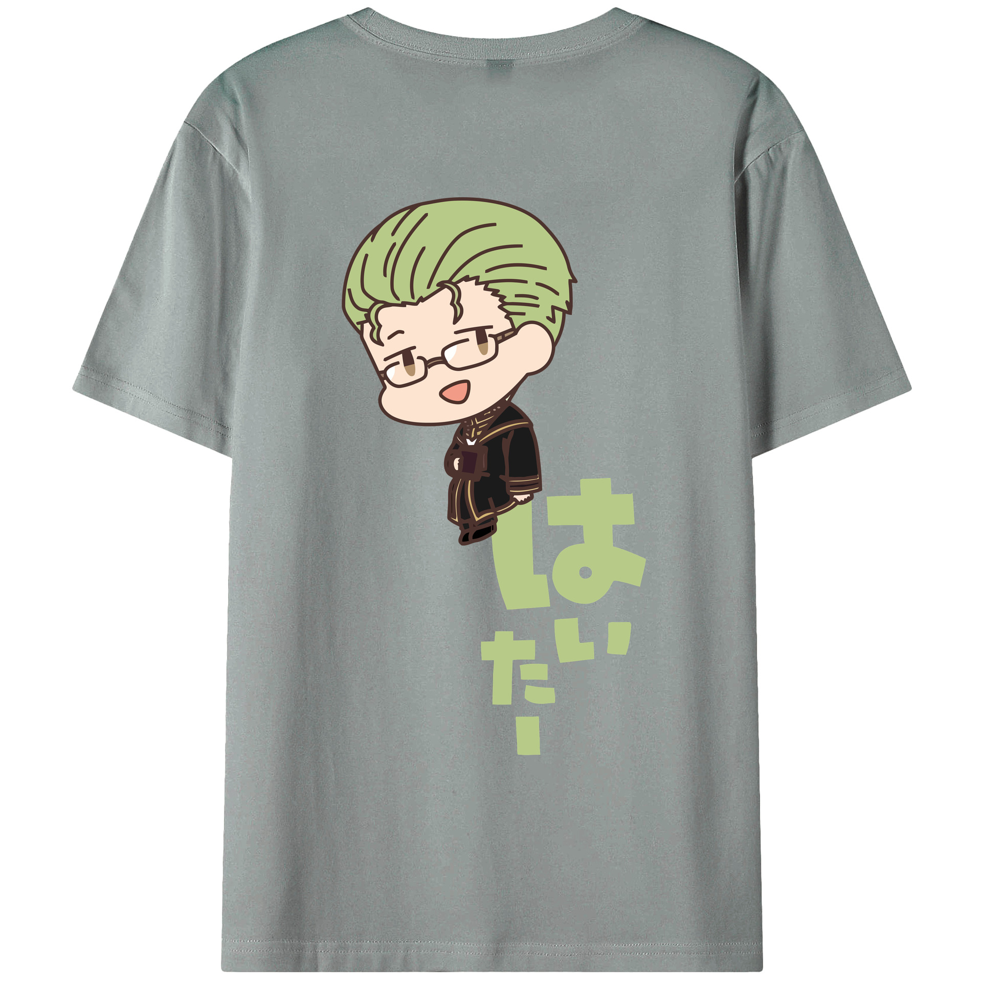 （画像用） 葬送のフリーレン Frieren 綿100％ メンズ半袖Tシャツ（バックプリント） 通気性